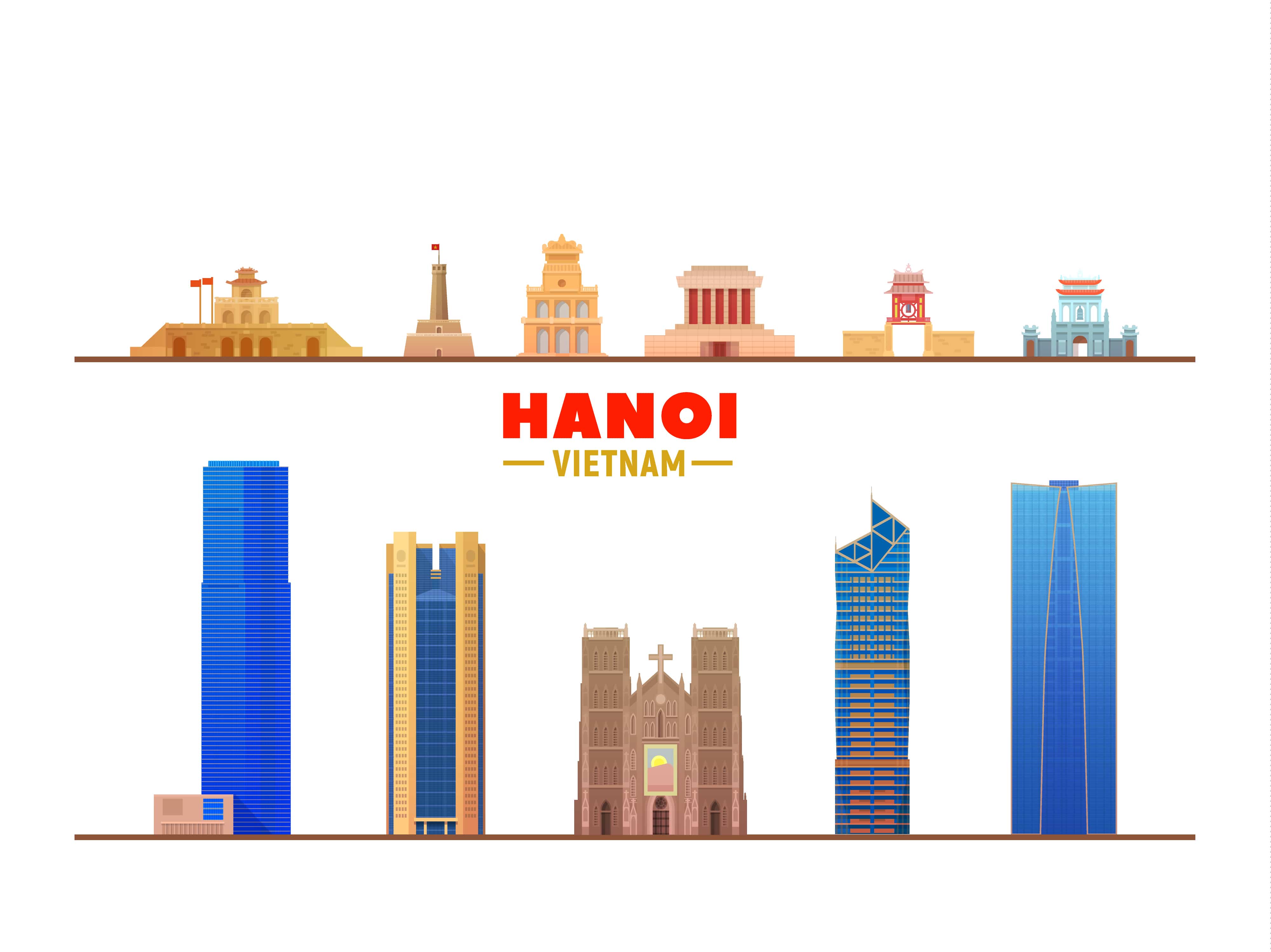 Ho Chi Minh City skyline and bustling streets